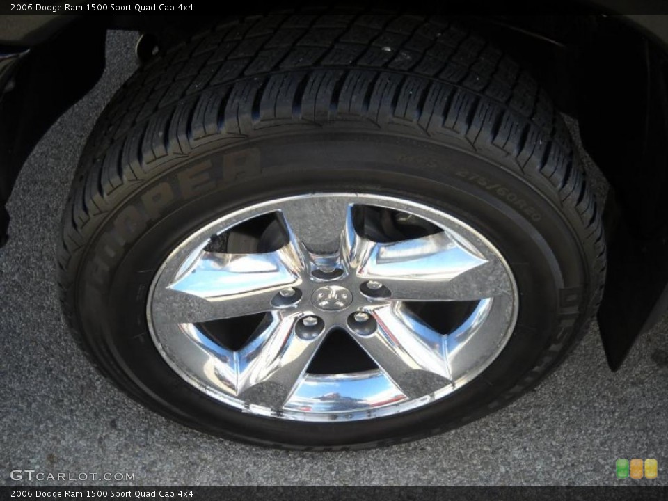 2006 Dodge Ram 1500 Sport Quad Cab 4x4 Wheel and Tire Photo #39103377