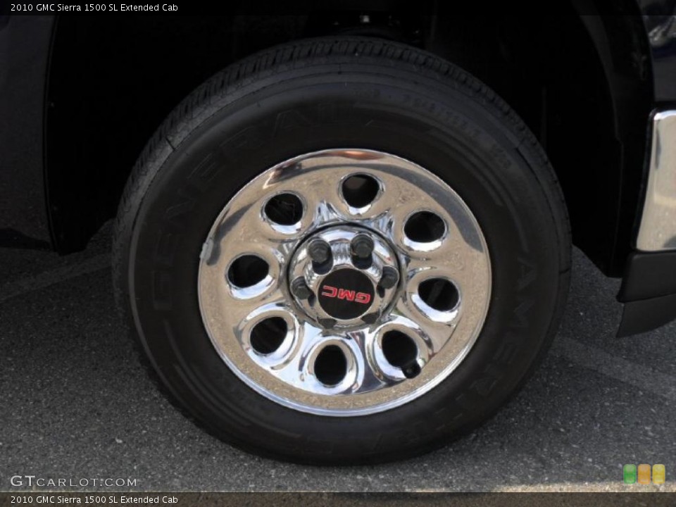 2010 GMC Sierra 1500 SL Extended Cab Wheel and Tire Photo #39104997