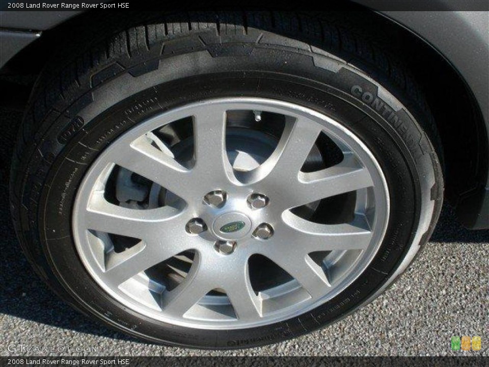 2008 Land Rover Range Rover Sport HSE Wheel and Tire Photo #39108093