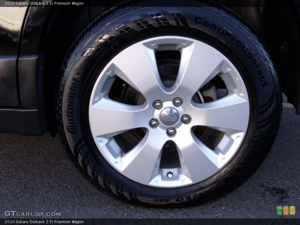 2010 Subaru Outback 2.5i Premium Wagon Wheel and Tire Photo #39110477