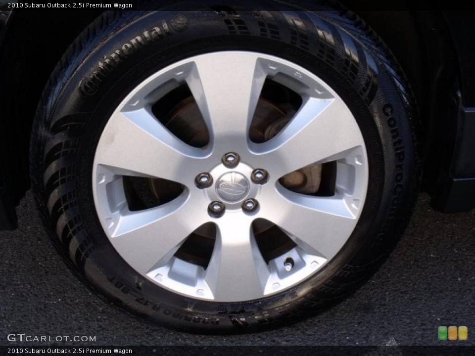2010 Subaru Outback 2.5i Premium Wagon Wheel and Tire Photo #39110489