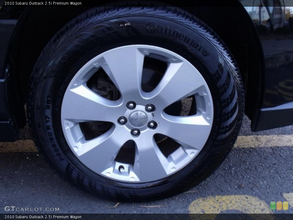 2010 Subaru Outback 2.5i Premium Wagon Wheel and Tire Photo #39110509