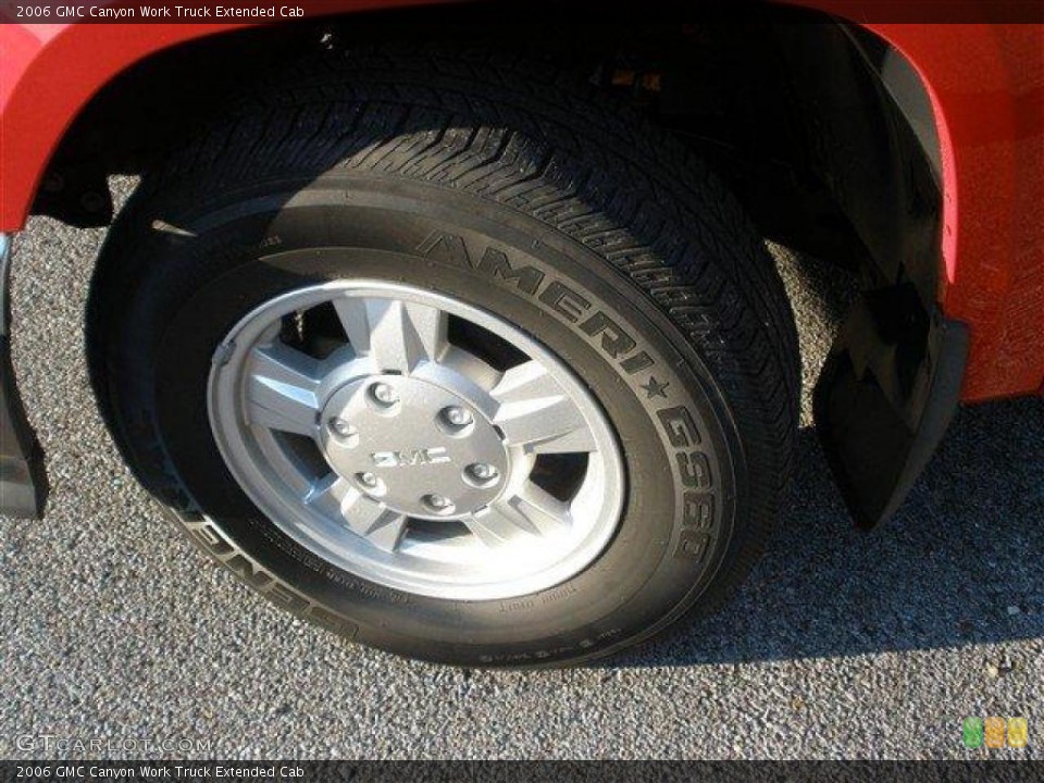 2006 GMC Canyon Work Truck Extended Cab Wheel and Tire Photo #39114200