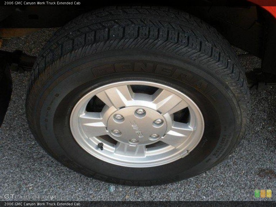 2006 GMC Canyon Work Truck Extended Cab Wheel and Tire Photo #39114220