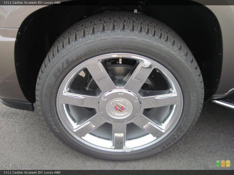 2011 Cadillac Escalade ESV Luxury AWD Wheel and Tire Photo #39122306