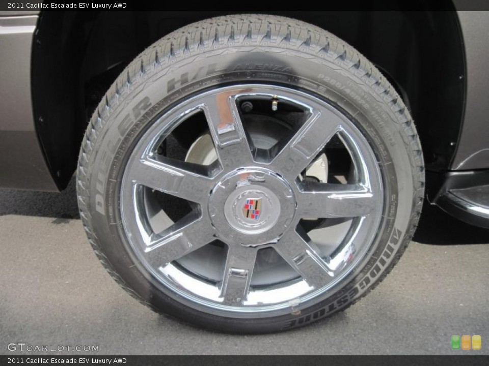 2011 Cadillac Escalade ESV Luxury AWD Wheel and Tire Photo #39122314