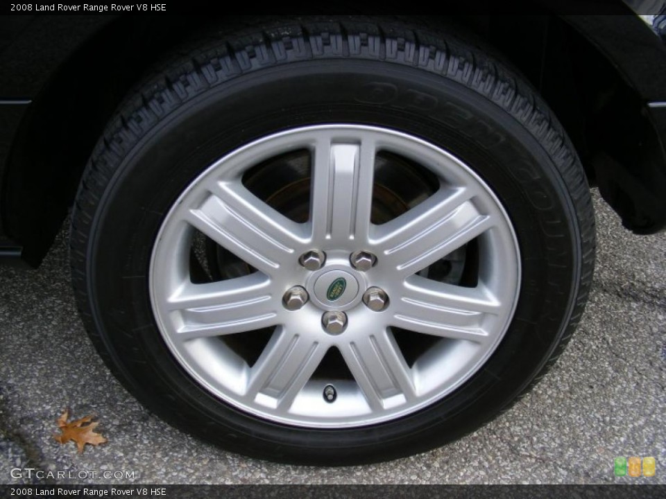2008 Land Rover Range Rover V8 HSE Wheel and Tire Photo #39124107
