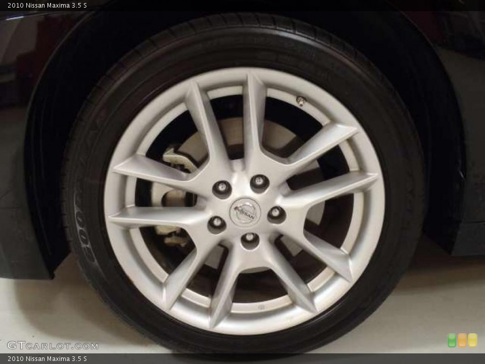 2010 Nissan Maxima 3.5 S Wheel and Tire Photo #39125975