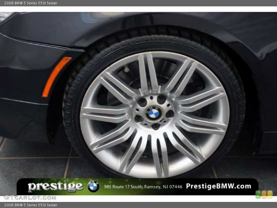 2008 BMW 5 Series 550i Sedan Wheel and Tire Photo #39130679