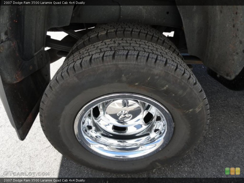 2007 Dodge Ram 3500 Laramie Quad Cab 4x4 Dually Wheel and Tire Photo #39133787