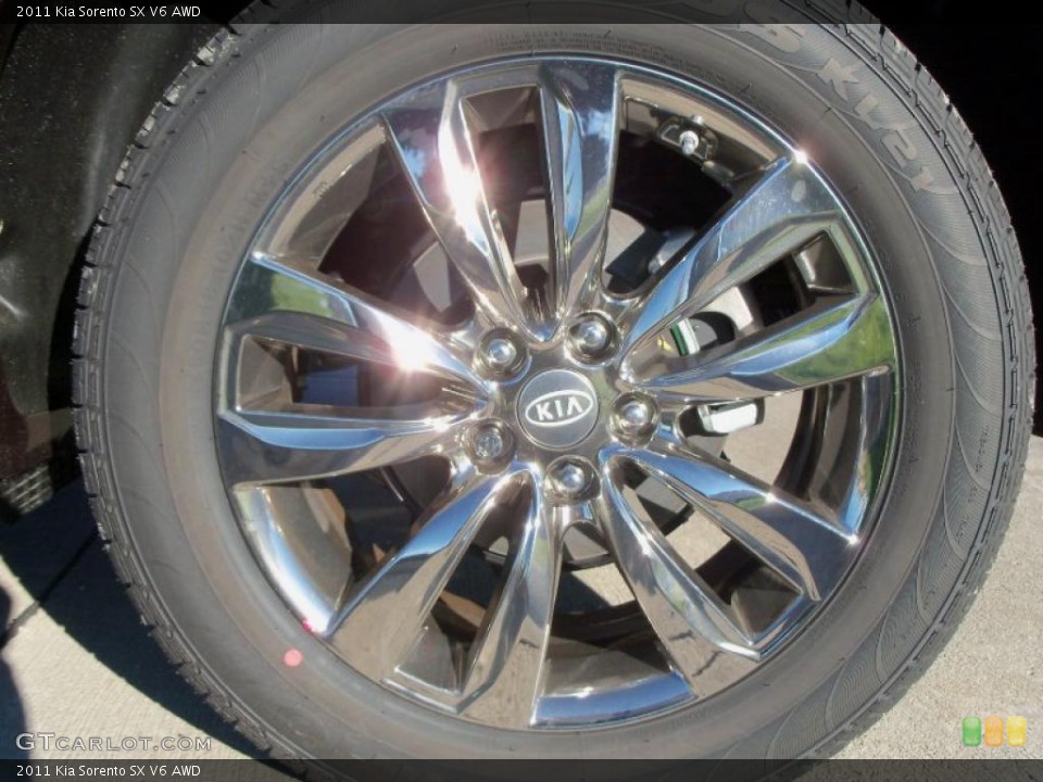 2011 Kia Sorento SX V6 AWD Wheel and Tire Photo #39135059