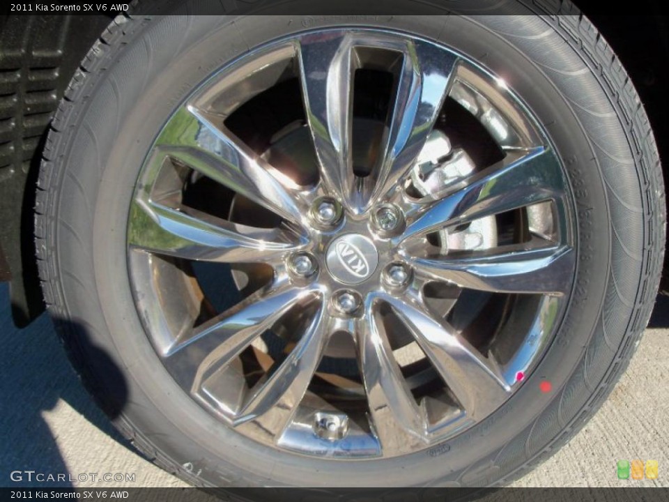 2011 Kia Sorento SX V6 AWD Wheel and Tire Photo #39135071