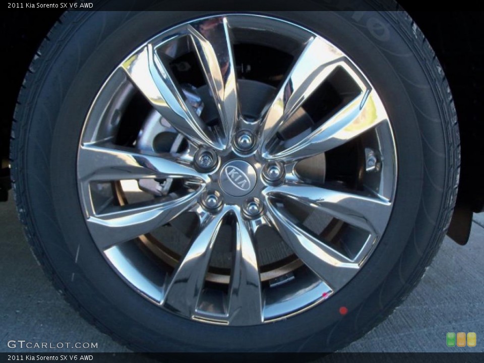 2011 Kia Sorento SX V6 AWD Wheel and Tire Photo #39135087