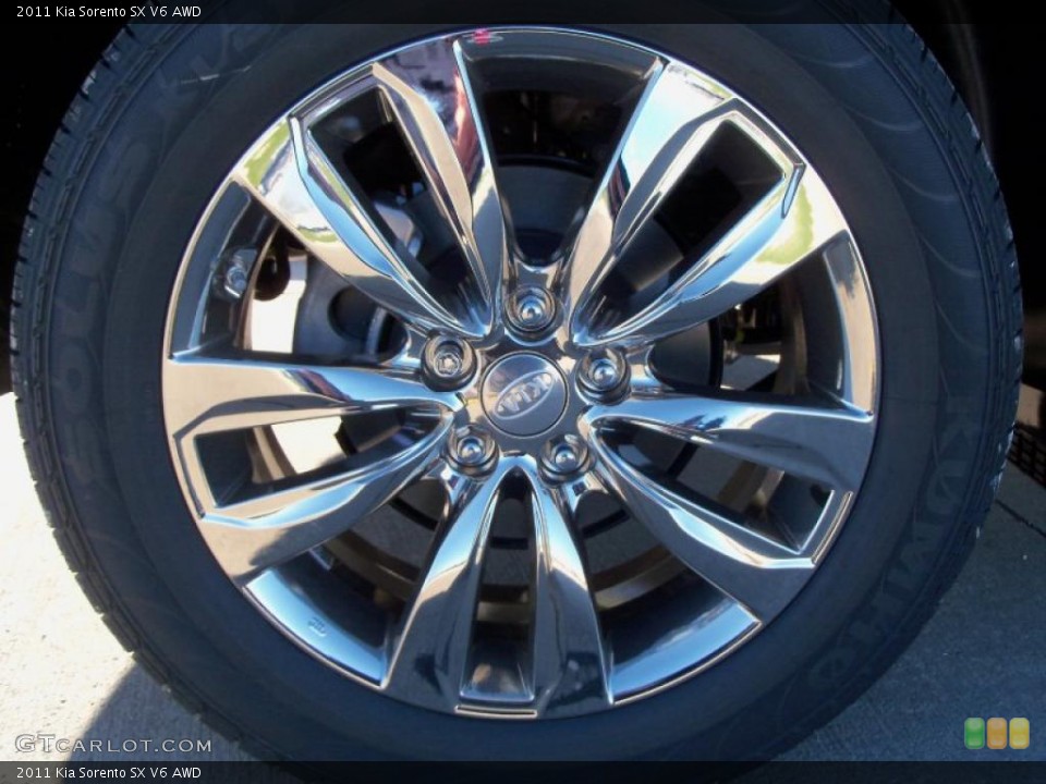 2011 Kia Sorento SX V6 AWD Wheel and Tire Photo #39135107
