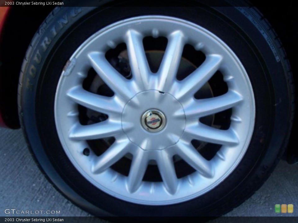 2003 Chrysler Sebring LXi Sedan Wheel and Tire Photo #39136073