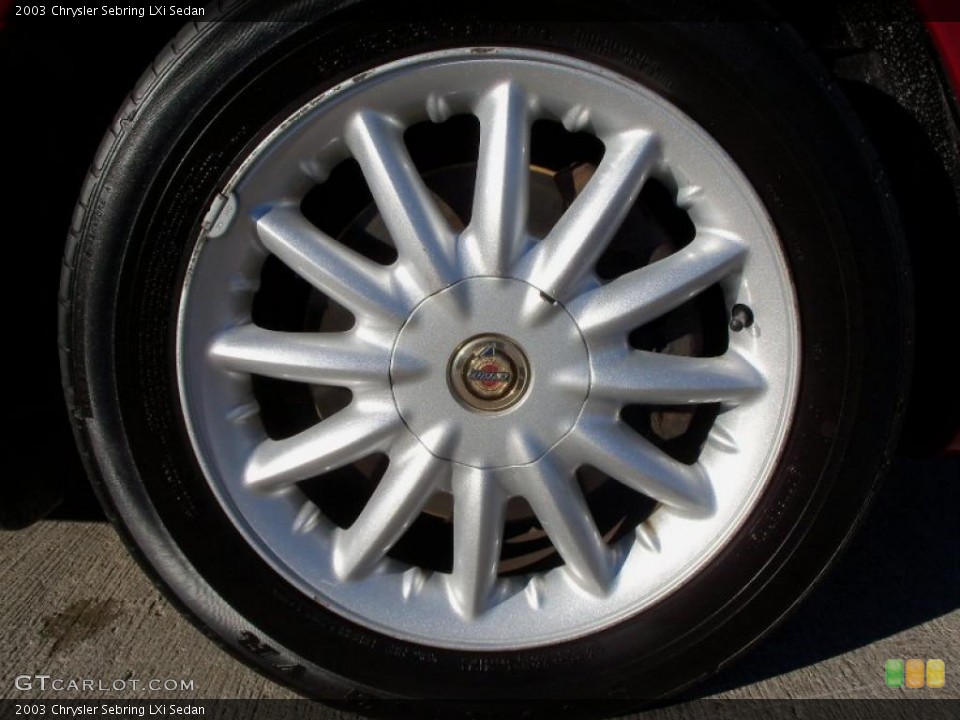 2003 Chrysler Sebring LXi Sedan Wheel and Tire Photo #39136097