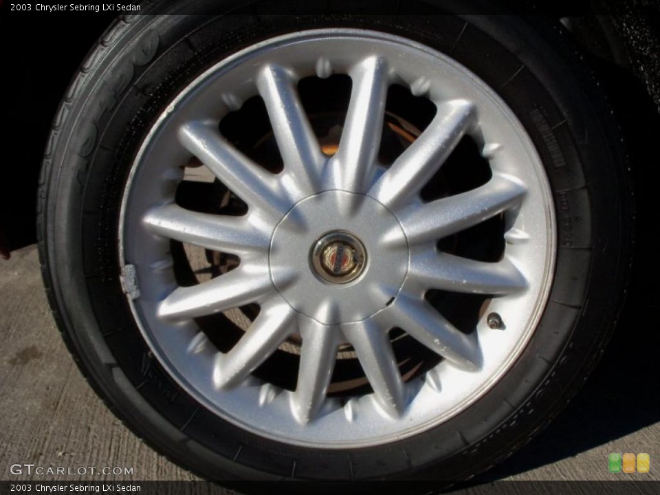 2003 Chrysler Sebring LXi Sedan Wheel and Tire Photo #39136105