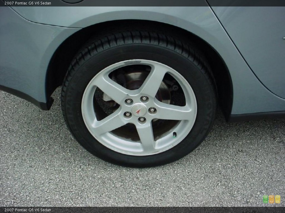 2007 Pontiac G6 V6 Sedan Wheel and Tire Photo #39141838