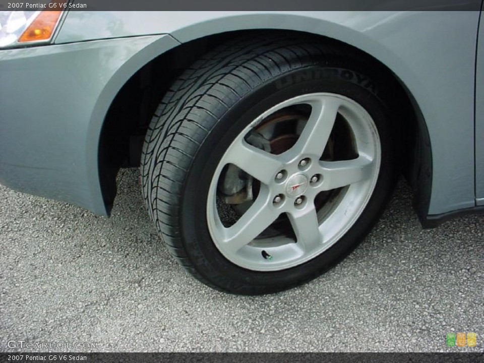2007 Pontiac G6 V6 Sedan Wheel and Tire Photo #39142054