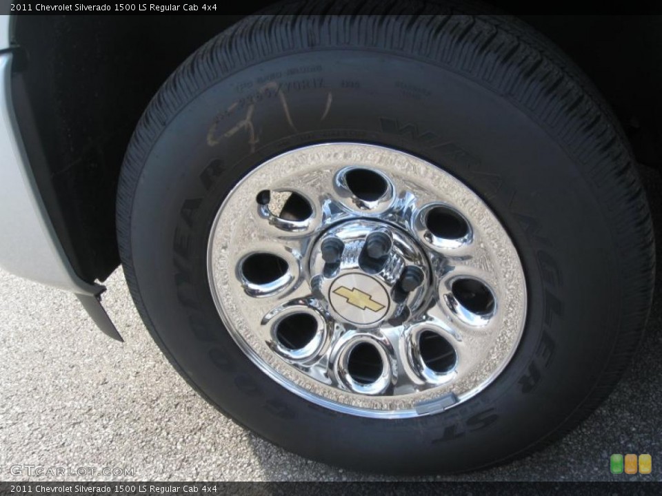 2011 Chevrolet Silverado 1500 LS Regular Cab 4x4 Wheel and Tire Photo #39153897