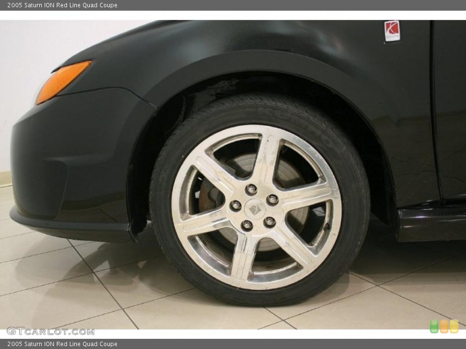 2005 Saturn ION Red Line Quad Coupe Wheel and Tire Photo #39164962