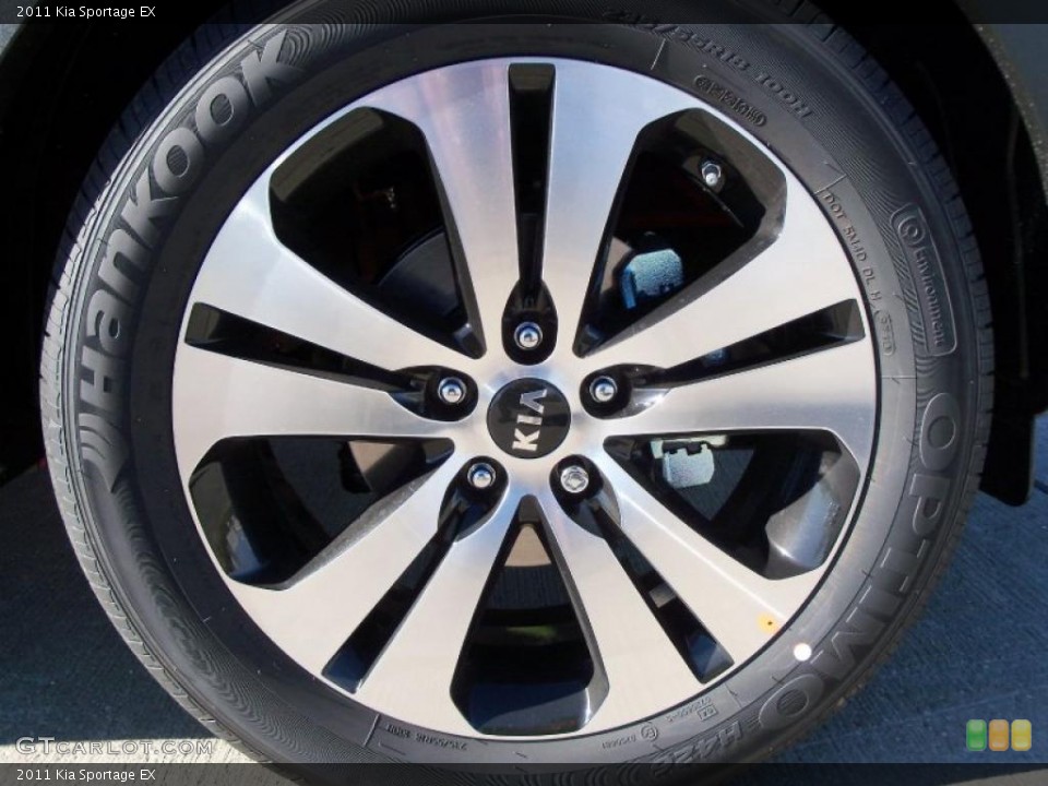 2011 Kia Sportage EX Wheel and Tire Photo #39166810
