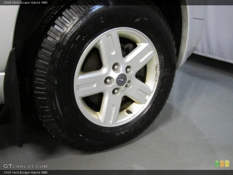 2006 Ford Escape Hybrid 4WD Wheel and Tire Photo #39166990