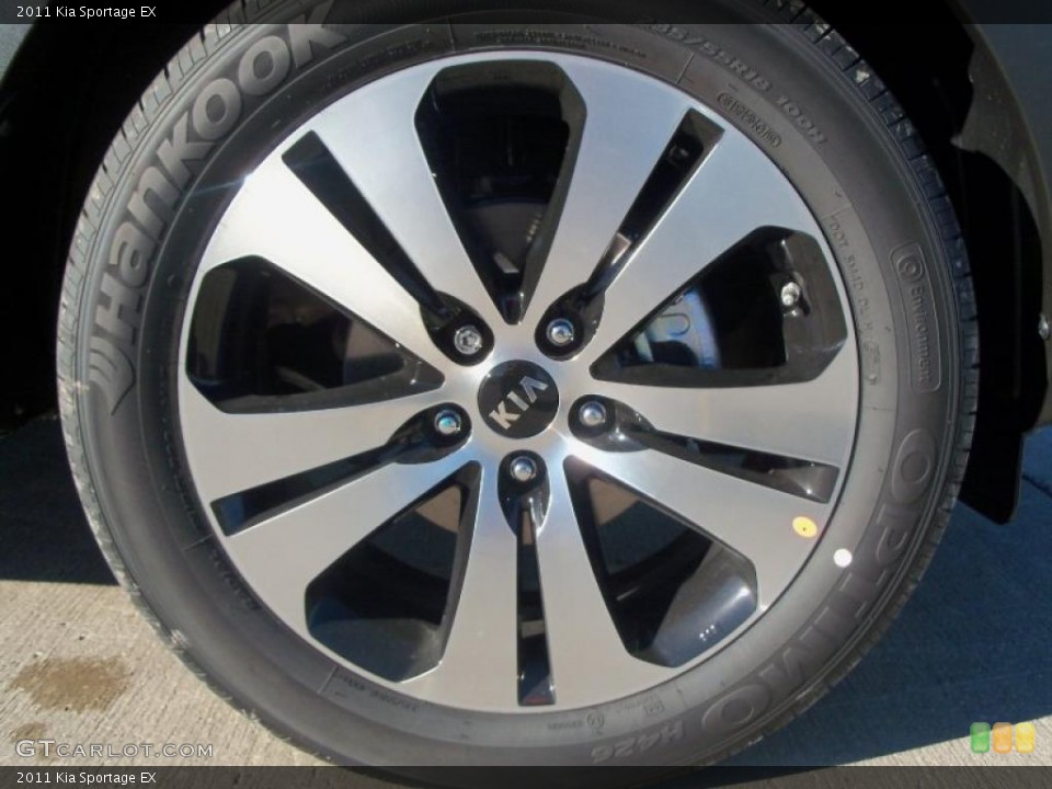 2011 Kia Sportage EX Wheel and Tire Photo #39167350