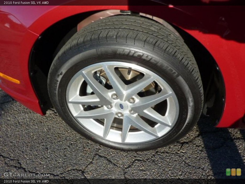 2010 Ford Fusion SEL V6 AWD Wheel and Tire Photo #39170130