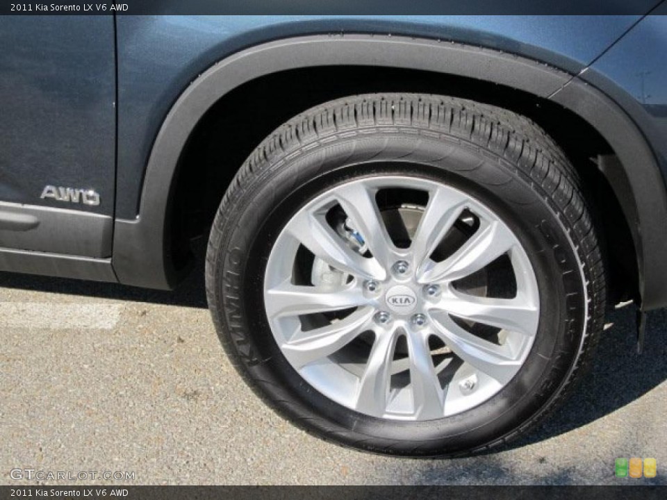 2011 Kia Sorento LX V6 AWD Wheel and Tire Photo #39177003
