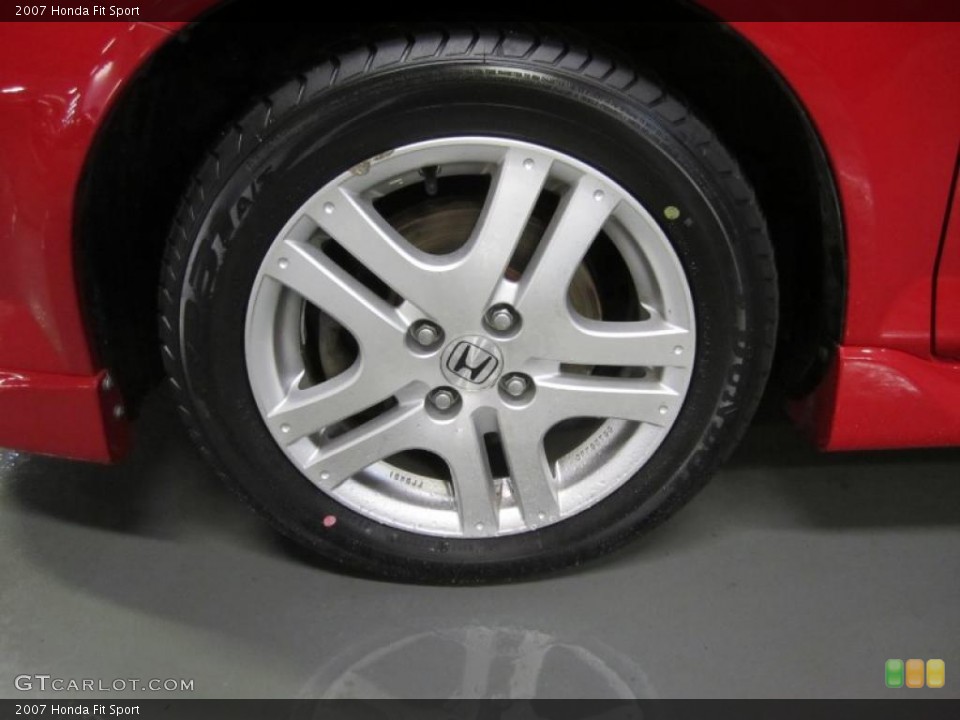 2007 Honda Fit Sport Wheel and Tire Photo #39180099
