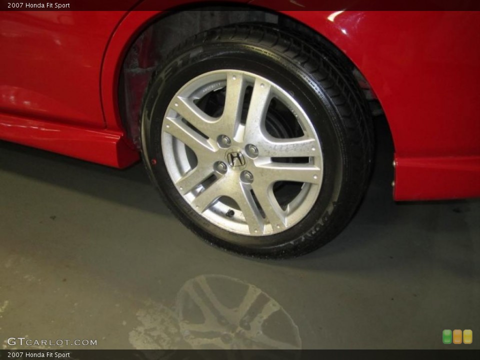 2007 Honda Fit Sport Wheel and Tire Photo #39180111