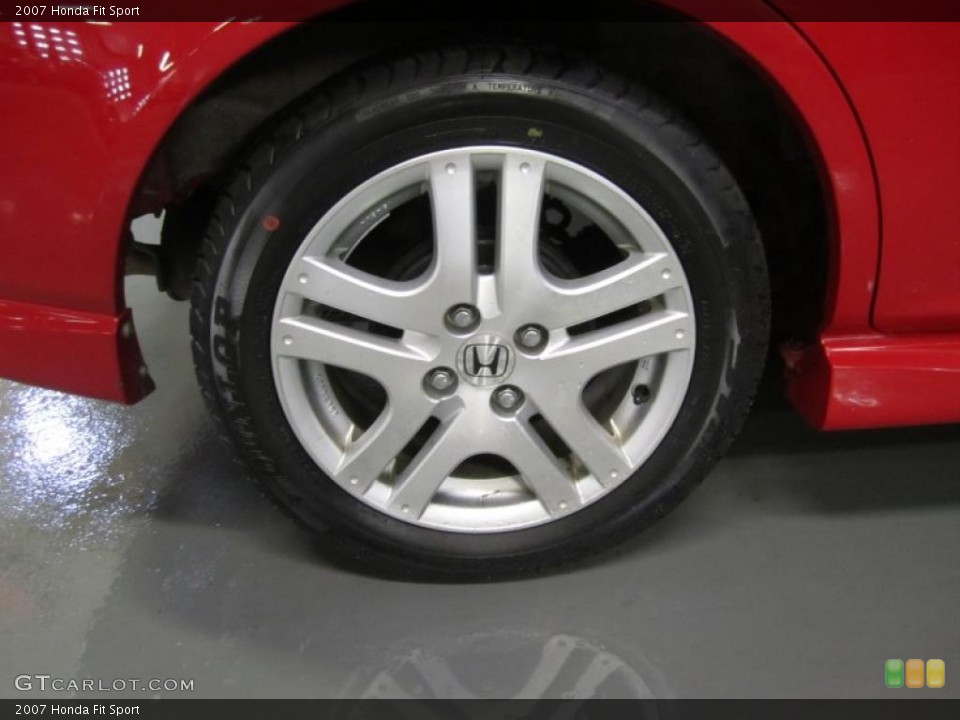 2007 Honda Fit Sport Wheel and Tire Photo #39180239