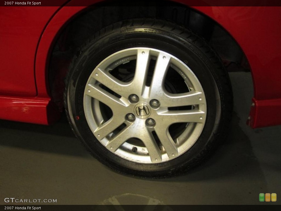 2007 Honda Fit Sport Wheel and Tire Photo #39180251