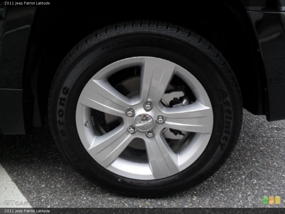2011 Jeep Patriot Latitude Wheel and Tire Photo #39182827