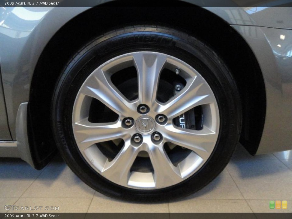 2009 Acura RL 3.7 AWD Sedan Wheel and Tire Photo #39188771