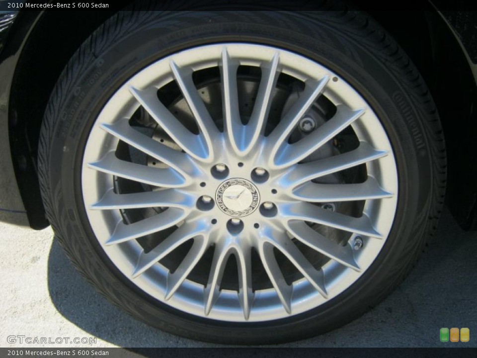 2010 Mercedes-Benz S 600 Sedan Wheel and Tire Photo #39192867