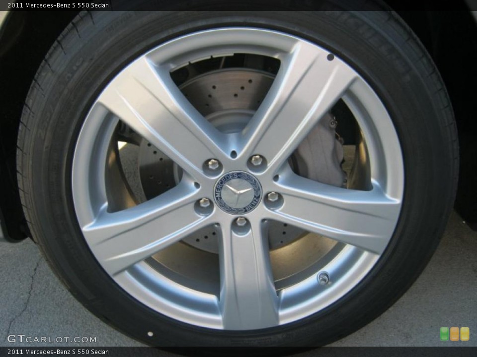 2011 Mercedes-Benz S 550 Sedan Wheel and Tire Photo #39193227