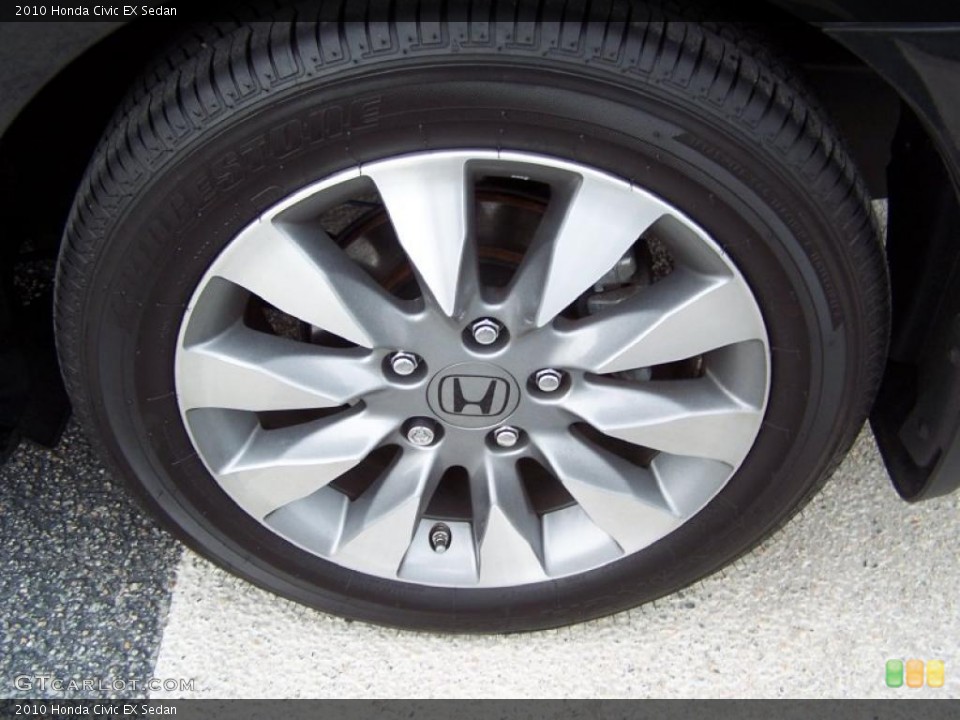 2010 Honda Civic EX Sedan Wheel and Tire Photo #39193547
