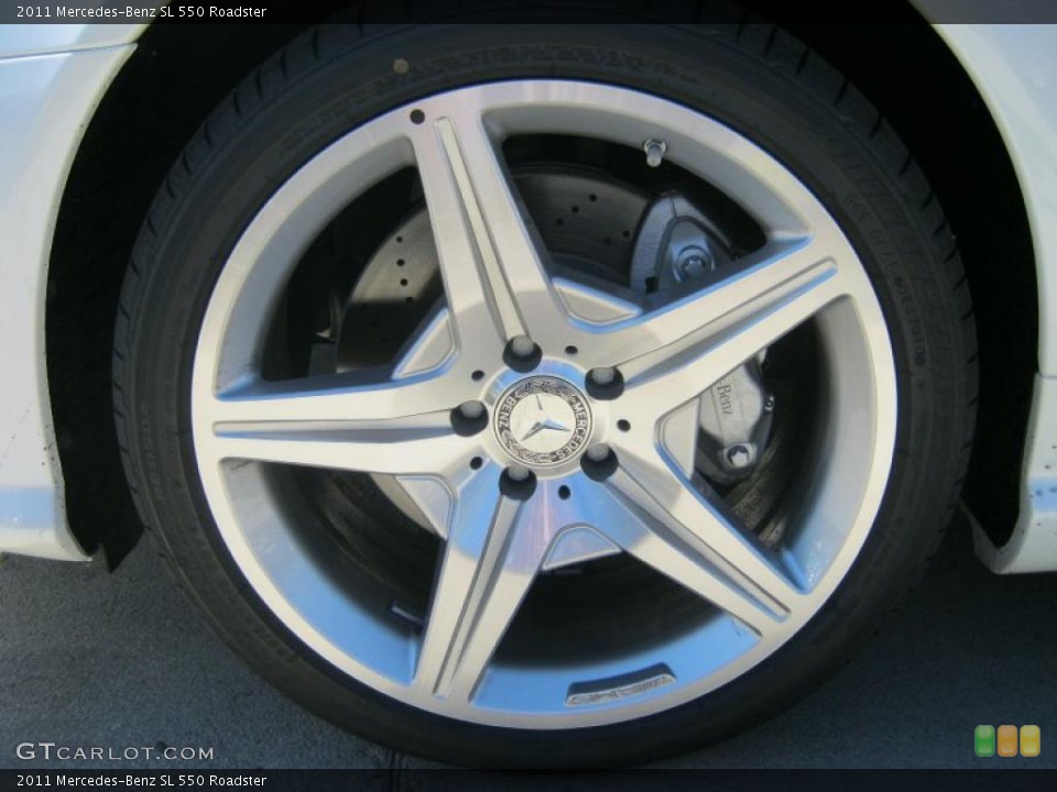 2011 Mercedes-Benz SL 550 Roadster Wheel and Tire Photo #39193603
