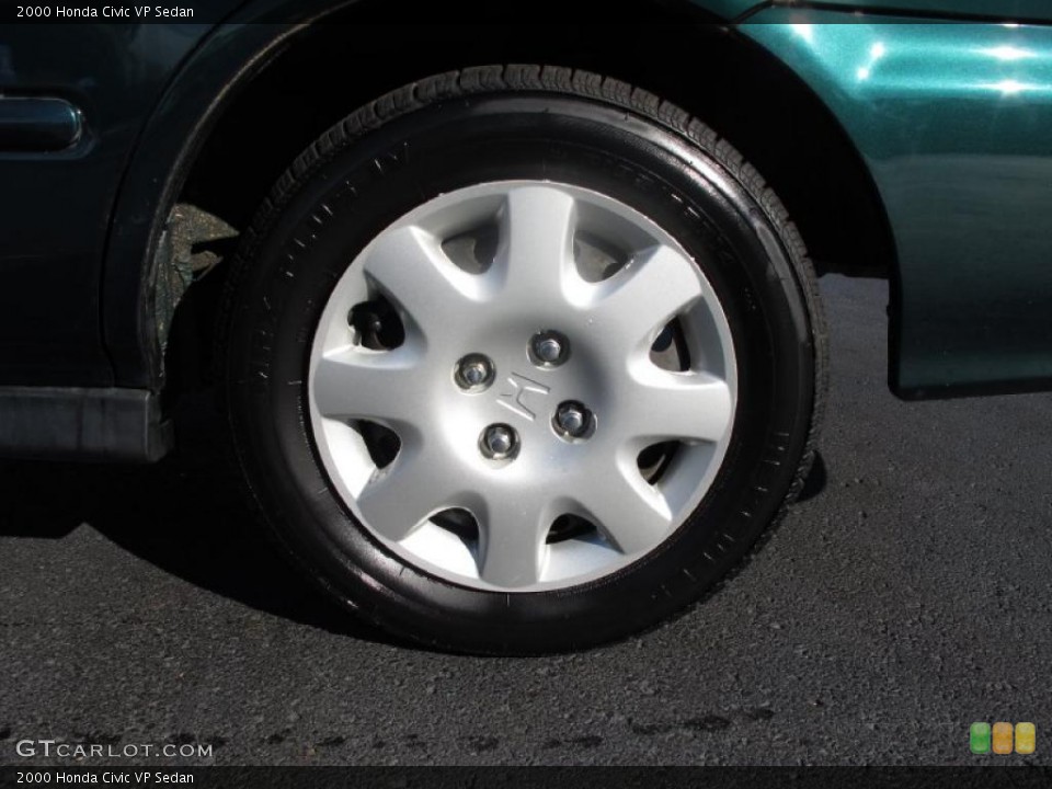 2000 Honda Civic VP Sedan Wheel and Tire Photo #39196339