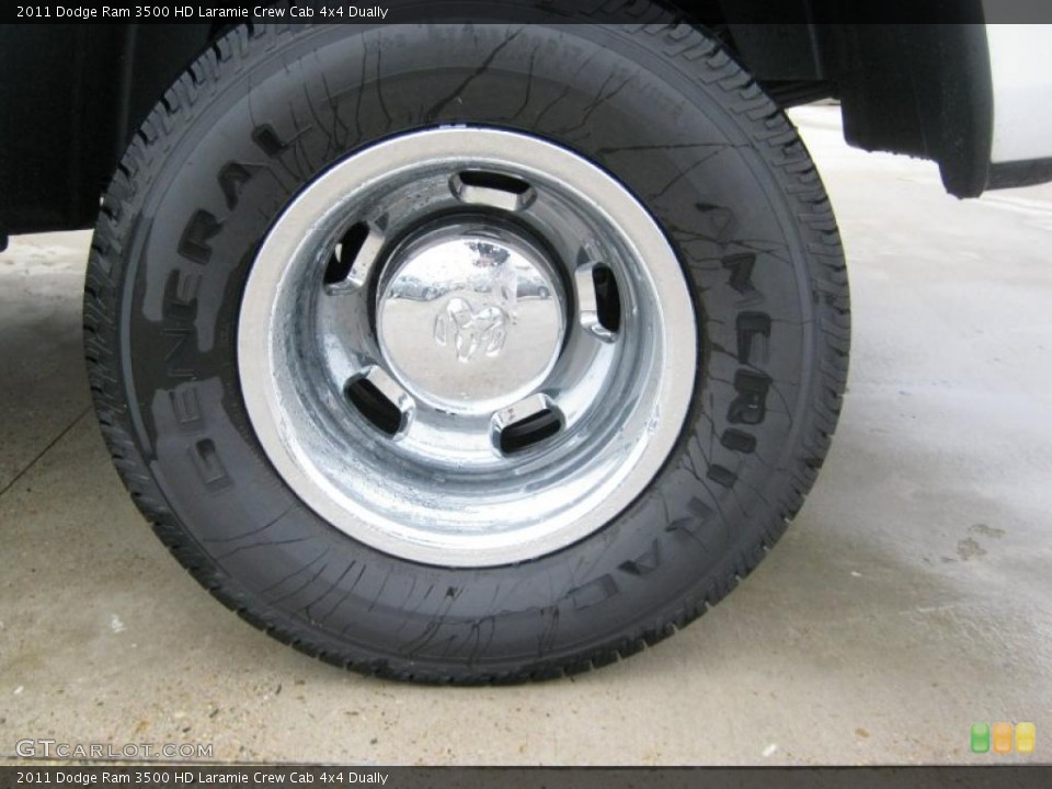 2011 Dodge Ram 3500 HD Laramie Crew Cab 4x4 Dually Wheel and Tire Photo #39204335