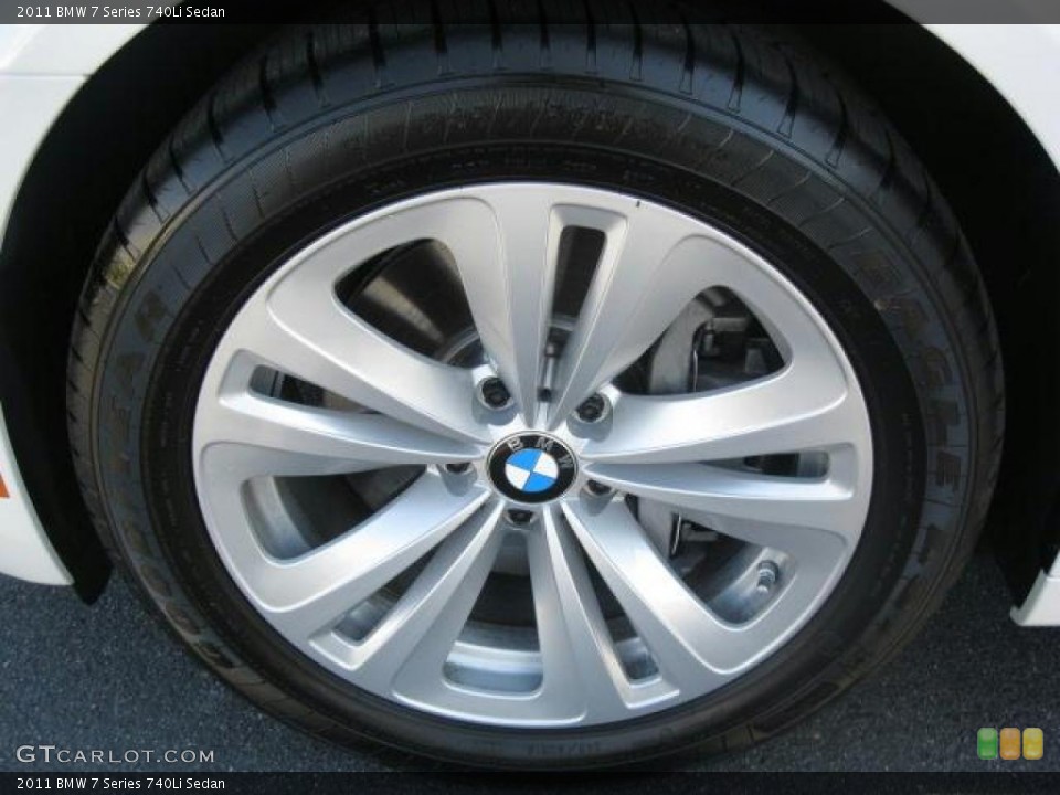 2011 BMW 7 Series 740Li Sedan Wheel and Tire Photo #39209290