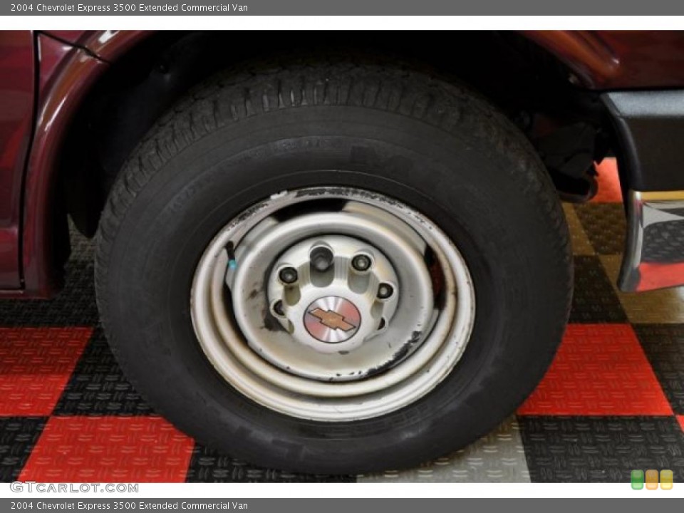 2004 Chevrolet Express 3500 Extended Commercial Van Wheel and Tire Photo #39212374