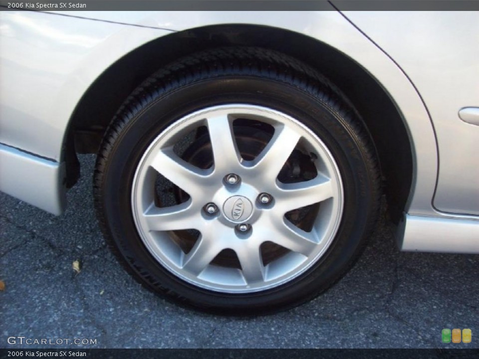 2006 Kia Spectra SX Sedan Wheel and Tire Photo #39214586