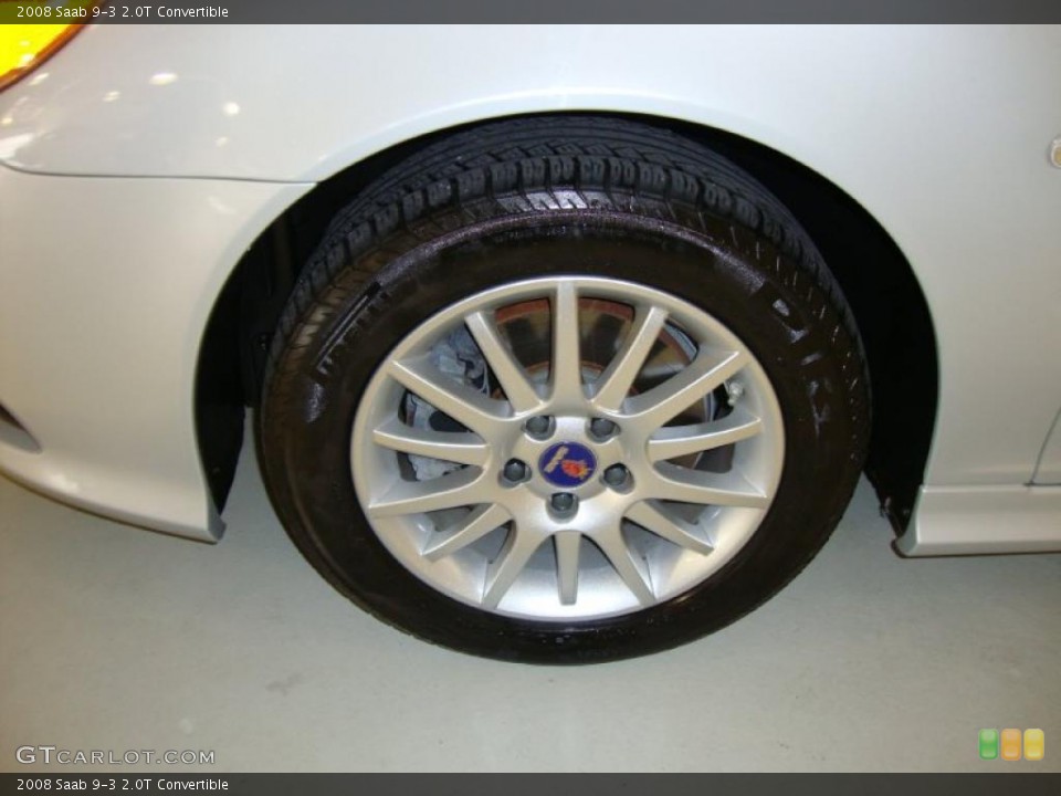 2008 Saab 9-3 2.0T Convertible Wheel and Tire Photo #39222754