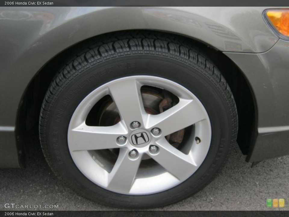 2006 Honda Civic EX Sedan Wheel and Tire Photo #39225910