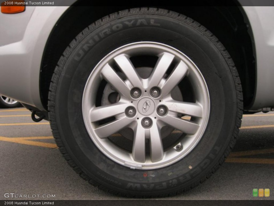 2008 Hyundai Tucson Limited Wheel and Tire Photo #39227802