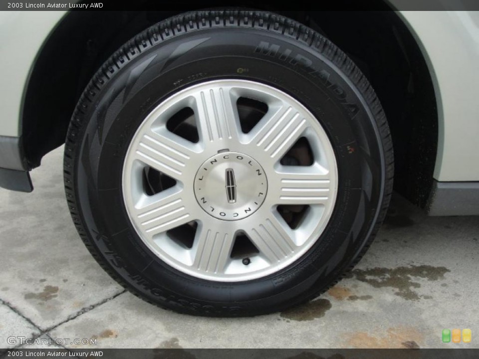 2003 Lincoln Aviator Luxury AWD Wheel and Tire Photo #39229338