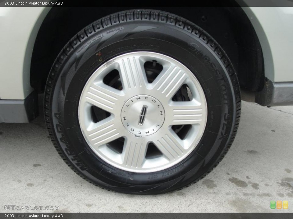 2003 Lincoln Aviator Luxury AWD Wheel and Tire Photo #39229354